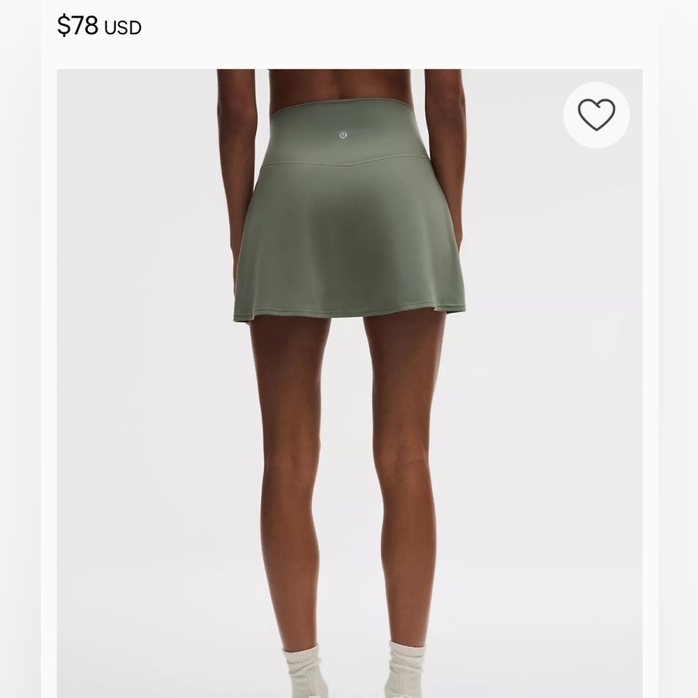 Lululemon align high rise Olive Mini Skirt - Picture 2 of 6